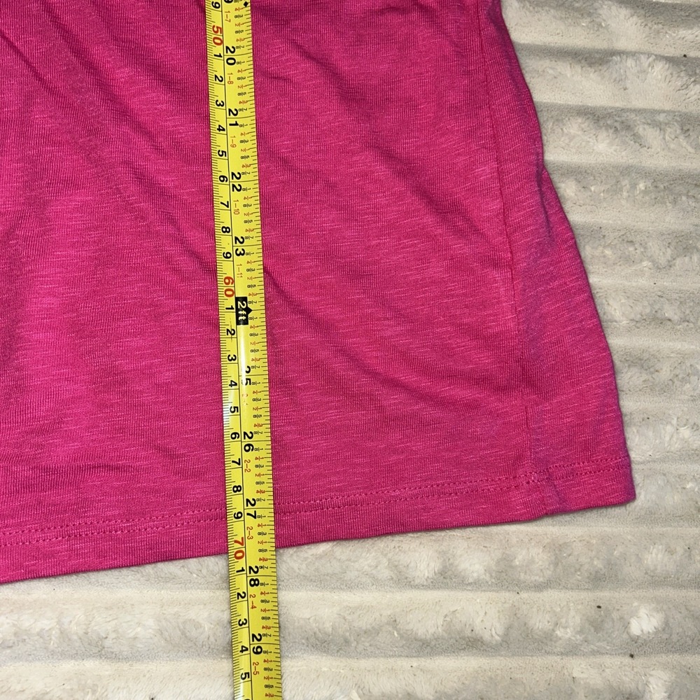TALBOTS Eyelet‎ Neck Crewneck Tee Pink Cotton Lace Short Sleeve  2X NWT $44.50 - Picture 4 of 7